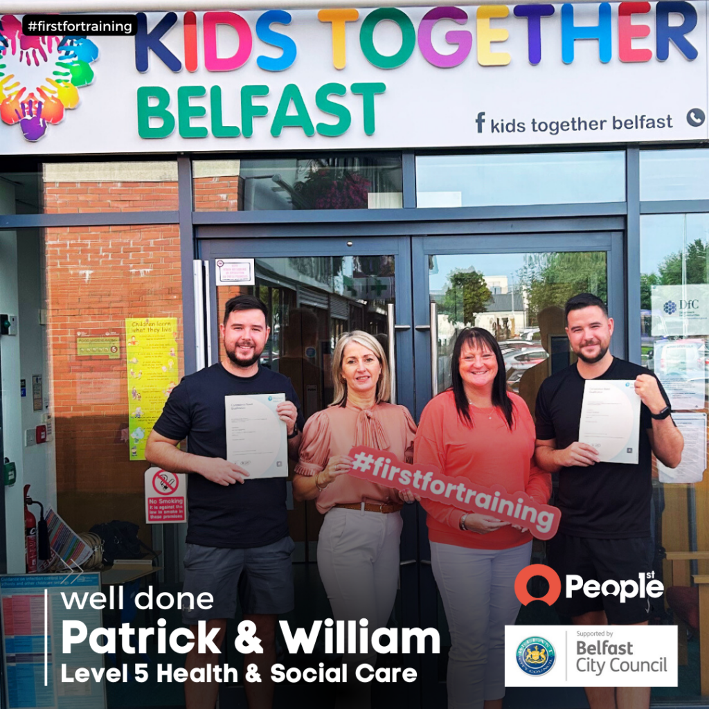 Success with Belfast City Council Upskilling Academy for Patrick and William Magennis